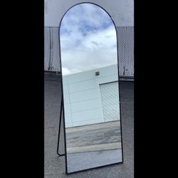 71 X 26 Full Length Standing Mirror Black Arch