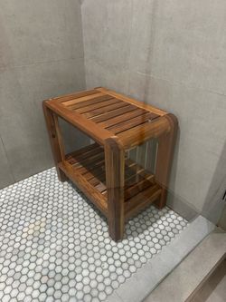 Teak Wood Shower Bench