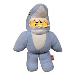 LEGO Minifigure Man Shark Suit Guy Blue 10” Soft Toy Plush Fish Fun Boy Week