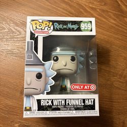 Funko Pop! Rick With Funnel Hat 959 Rick and Morty Target Exclusive Vinyl Figure
