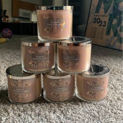 Bath and Body Works 3 Wick Candles 