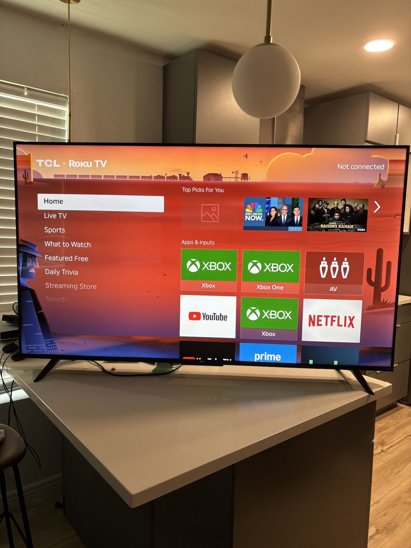 TCL 65” Smart Roku TV