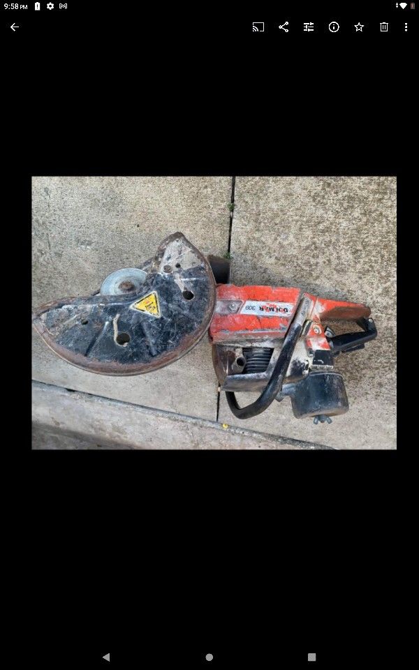 Dolmar Concrete Saw HAS COMPRESSION Make Decent Offers I Need Gone Moving Asap Sell