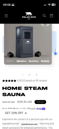 Polar dive sauna steamer