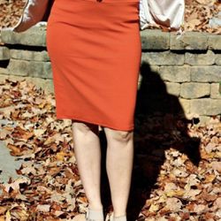 LuLaRoe Cassie Skirt in Apricot (Orange) Size M  