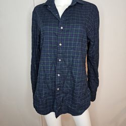POLO Ralph Lauren Plaid Button-Up Shirt Men's Size L 100% Cotton 