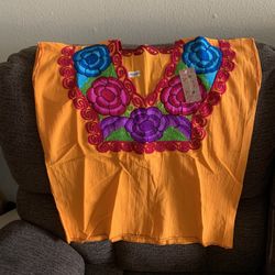 Mexican Embroidered Blouse