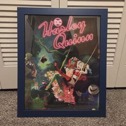 Harley Quinn 16" x 20" framed SDCC Comic-Con poster