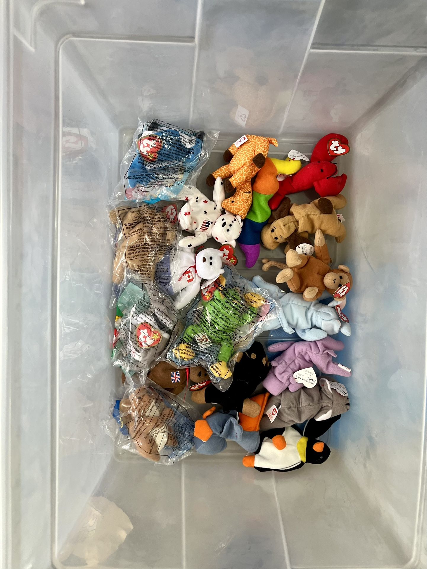 Box Of Assorted Beanie Babies