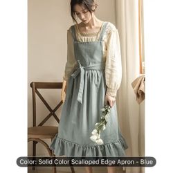 Cotton Blue Princess Romantic Apron 