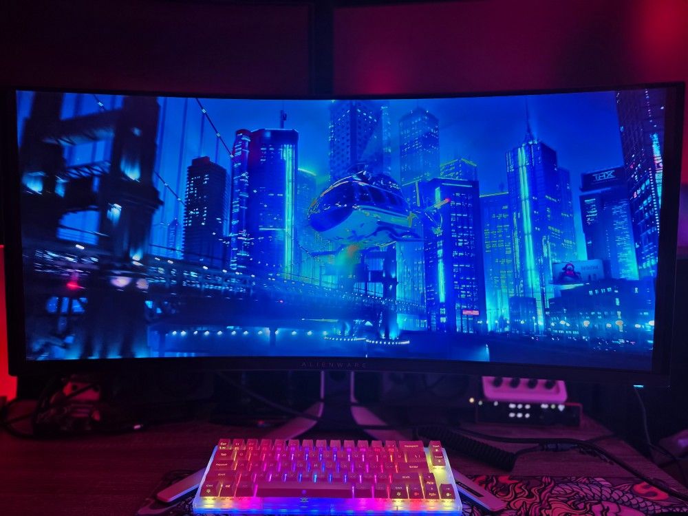 AW3423W 34 Inch 1440p QDOLED Gsync Monitor 479 Hours Use