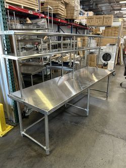 Heavy Duty Stainless Steel Work Tables Prep Tables 