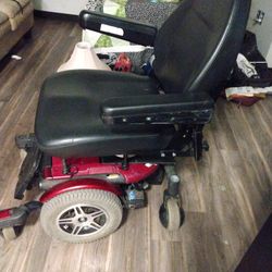 Jazzy 600 Red and Black Electric Wheelchair 