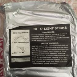 Light Sticks Glow In Dark 50ct Flourecent Green
