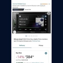 Pioneer Double Din Avh-1550nex