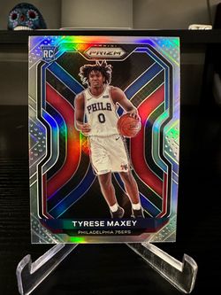 2020-21 Panini Prizm Tyrese Maxey RC silver Rookie #256 Philadelphia 76ers