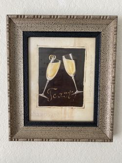 Framed toast pictures