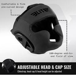 Elite Sports Best Celestial Head Guard, a Complete Package for MMA and Kickboxing Trainees, Muay Thai Boxing Safety Head Guard for Adult Men