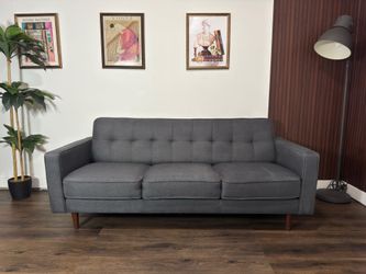 Modern Charcoal Gray Sofa