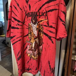Officially Licensed Metallica Unforgiven Tie Dye Shirt Size XL