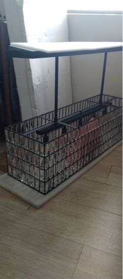 William Sonoma chandelier rectangular light fixture
