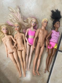 Barbie and Ken Doll Lot of 5