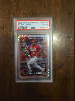 Topps Chrome Elly De La Cruz rookie x-fractor PSA 10