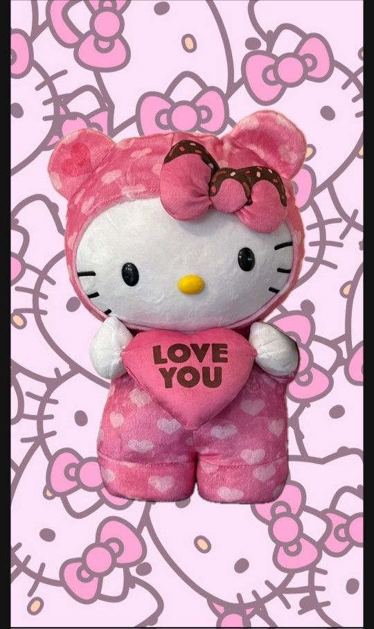 NEW 2024 VALENTINE'S EDITION HELLO KITTY BIG GREETER, SOLD OUT EVERYWHERE AND HTF.