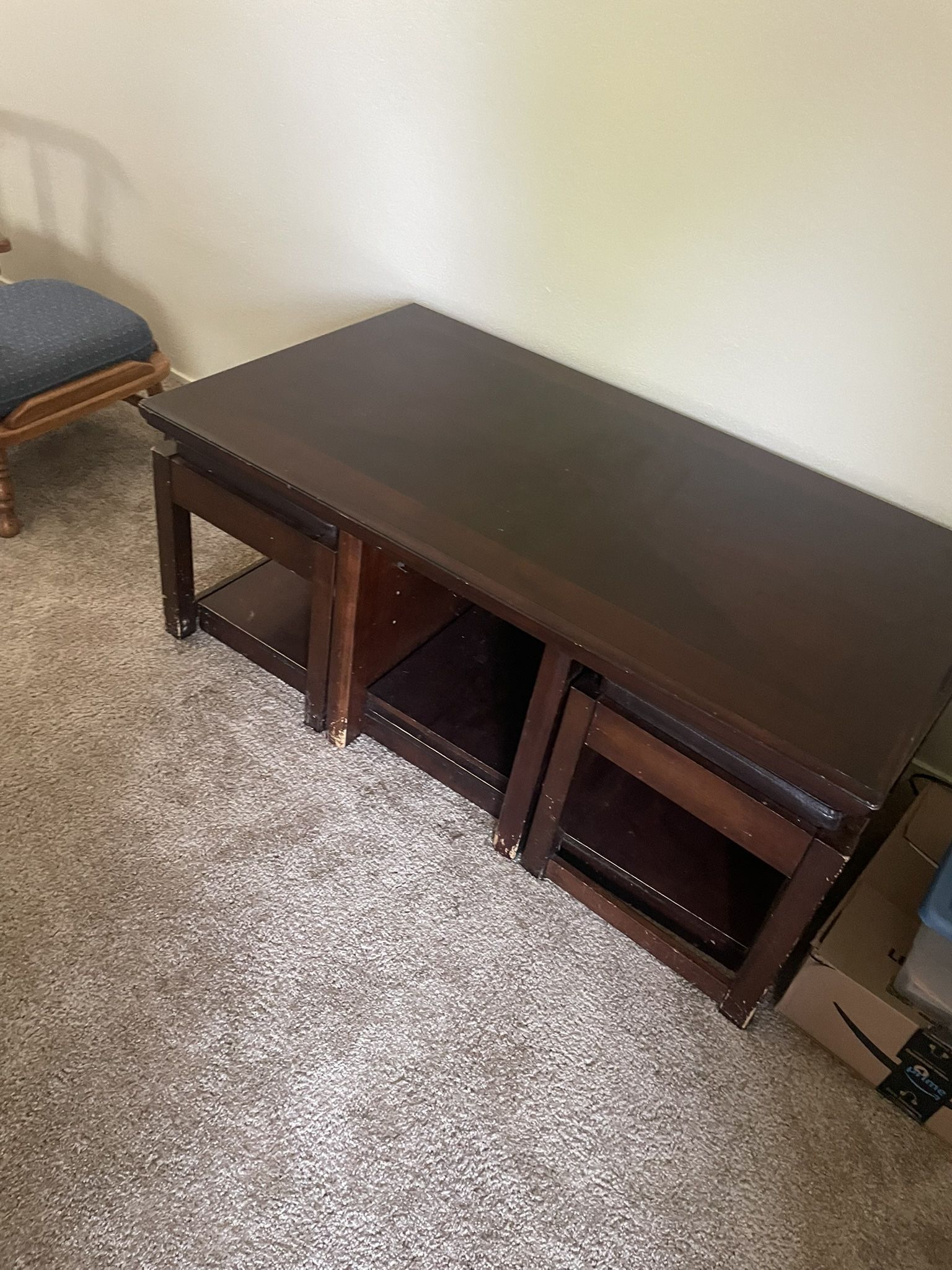 Coffee Table With Benches