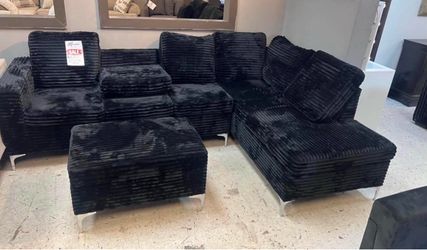 Sectional with ottoman $575