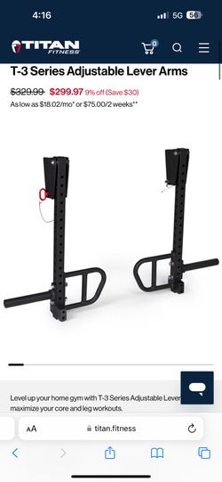 Titan T3 Adjustable Jammer Arms