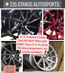 🔥🔥🔥Black Friday SALES! BUY Rims get FREE Tires🔥🔥🔥