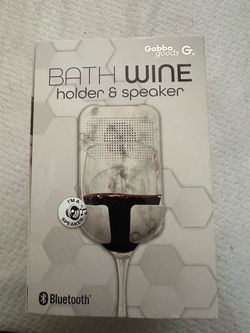 Bath wine holder and speaker