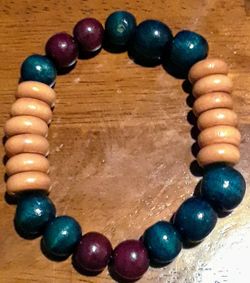 Nice African Wood Bead Bracelet