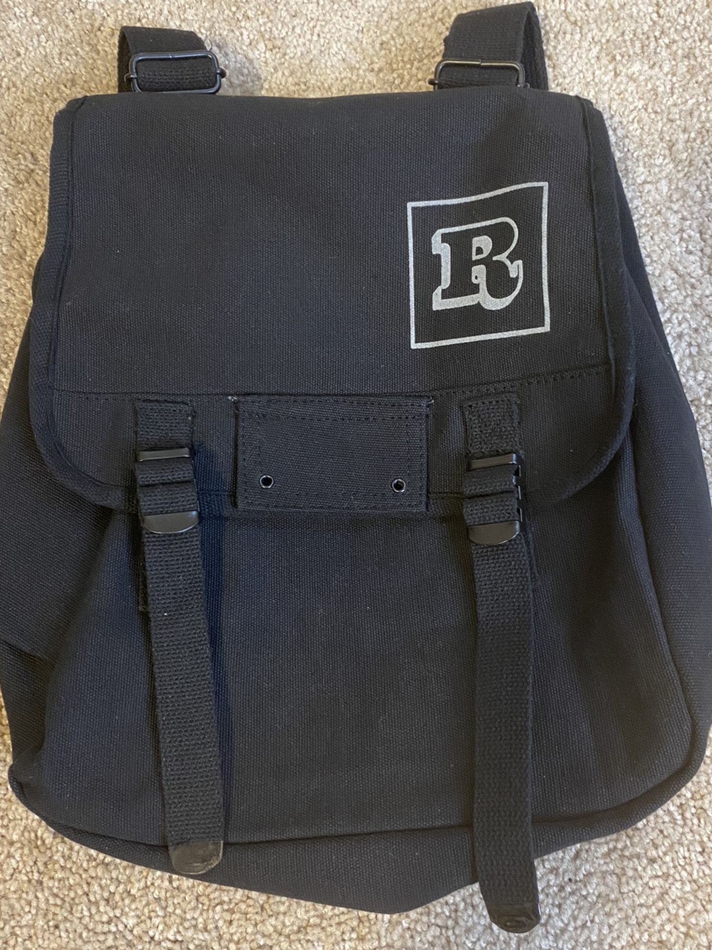 Black Denim Backpack Satchel Purse