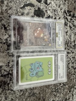 Pokémon graded slabs