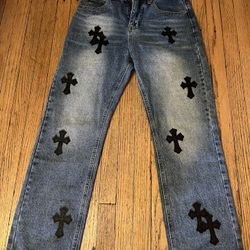 Navy Blue Cross Jeans