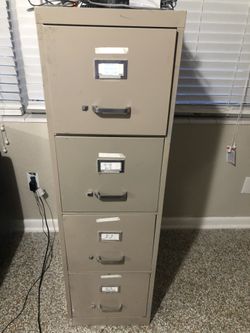Beige 4 Drawer Gile Cabinet