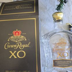 Crown Royal New Empty Bottle Box And Bag