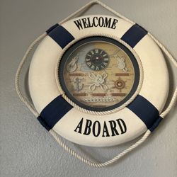 Captain Ship Ring Float Clock