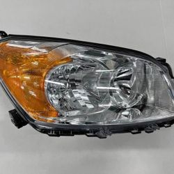 09-12 Toyota Rav4 Right Side/ Passenger Headlight OE Style Chrome Amber // Luz Lado Del Pasajero
