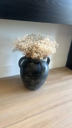 Black Rustic Vase