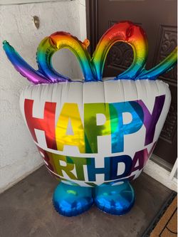 Happy birthday giant balloon!
