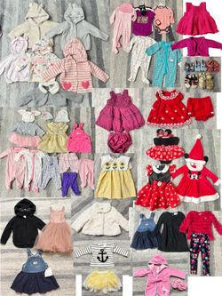 Baby girl clothing/ shoes bundle lot around 58-60 pieces