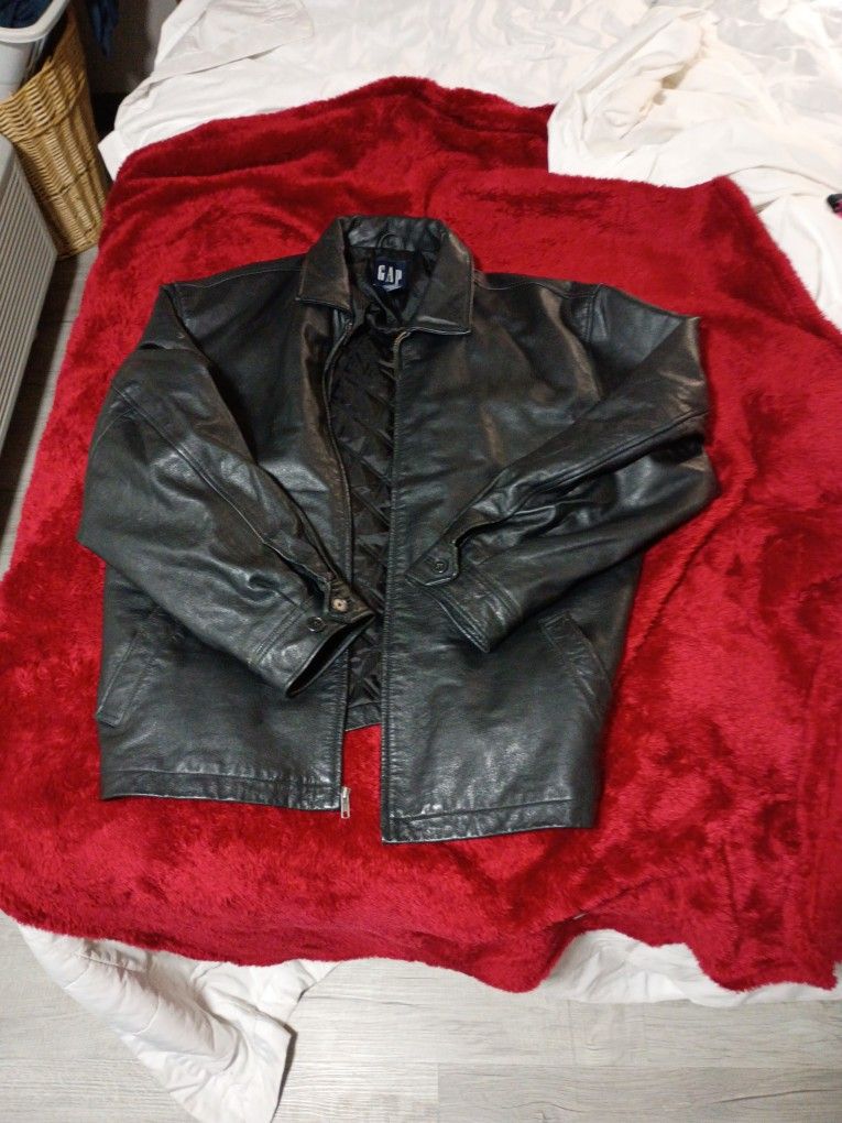 1990's Vintage Gap Leather Jacket