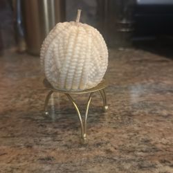 Candle And Stand 3-4” Tall Cute 