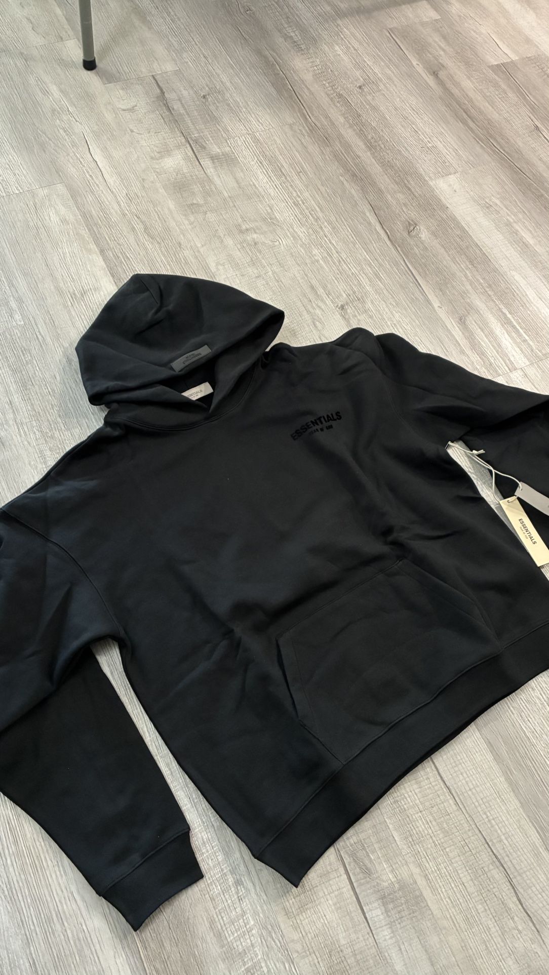 Fear Of God Essential Hoodie Limo Black