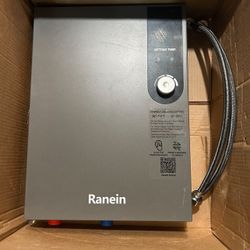 Ranein Electric Tankless Water Heater, 27kW 240V on Demand Instant Endless Water Heater with LED Temperature Display for Residential Whole House Showe