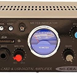 Amplifier Car Audio 2 Channel Amplificador para Carro Stereo Sound 1400W (15W RMS) Power Boat Bus Truck Mic Input Easy Installation 5 Core 