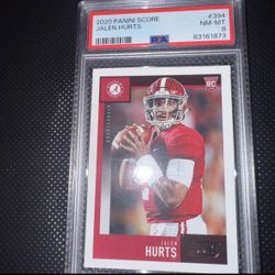 Jalen Hurts (RC) PSA 8  2020 Score - Rookies #394